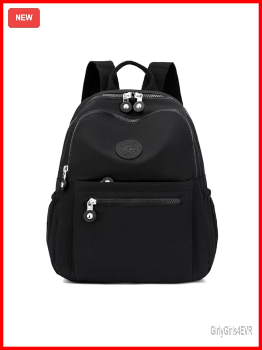 Mini Nylon Backpack Purse Lightweight Waterproof Travel Multi-Pockets Fits 20oz